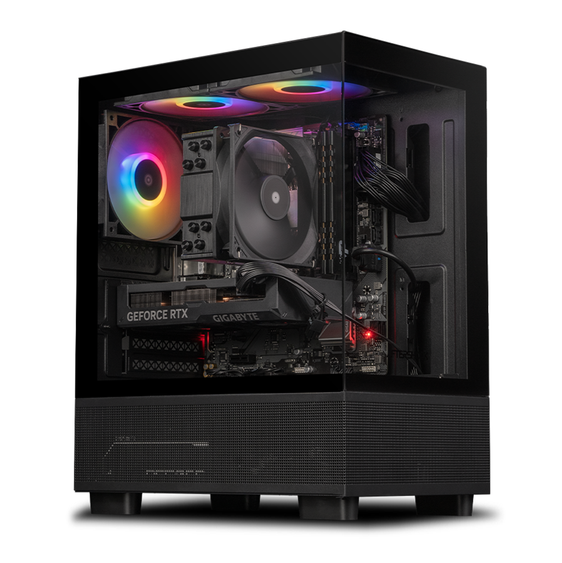 AFTERSHOCK Rapid Gaming PC (Intel Core i5, RTX 4060 Ti, Tempered Glass Panel)