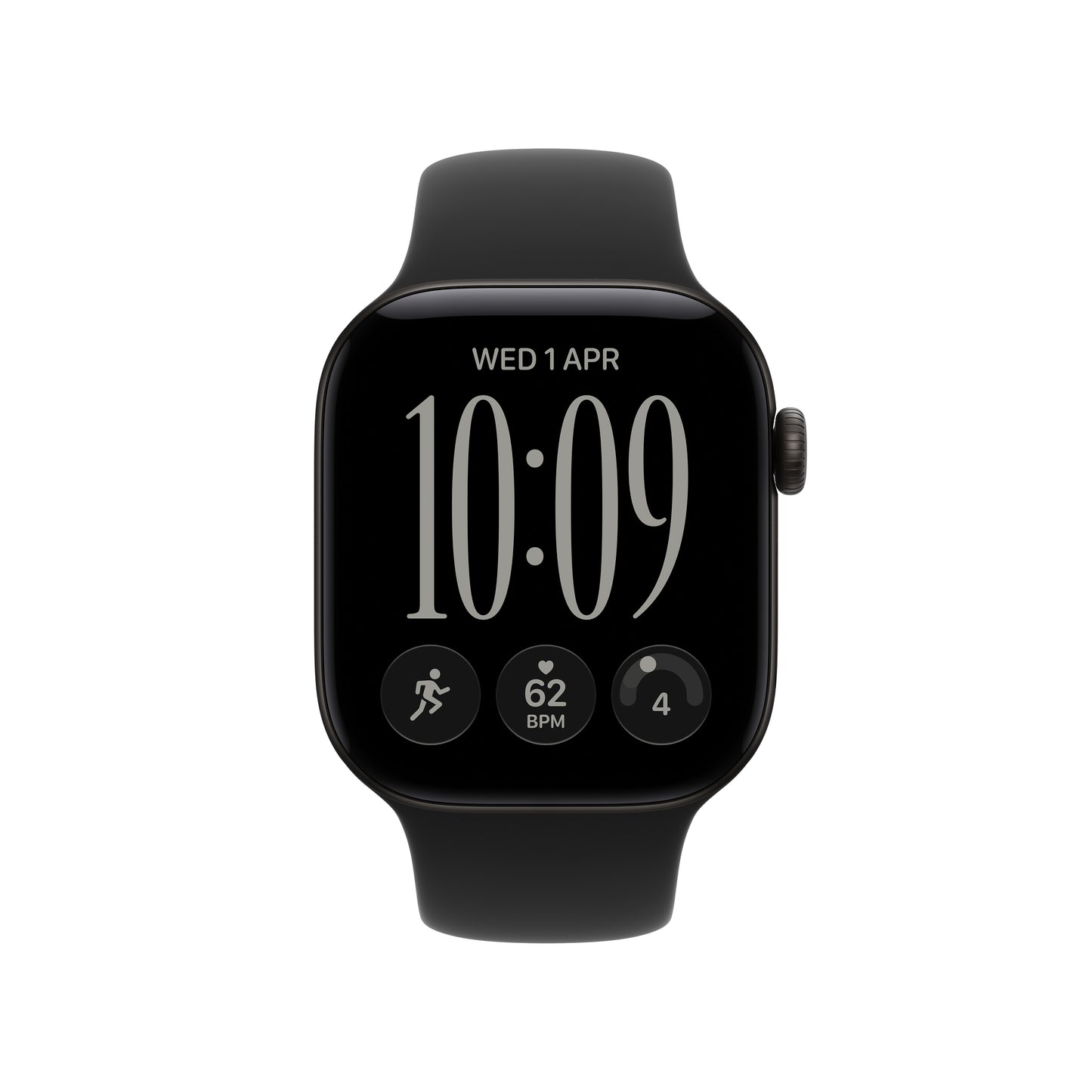 Apple Watch Series 12, 42mm (GPS, Black Aluminium Case with Black Sport Band)