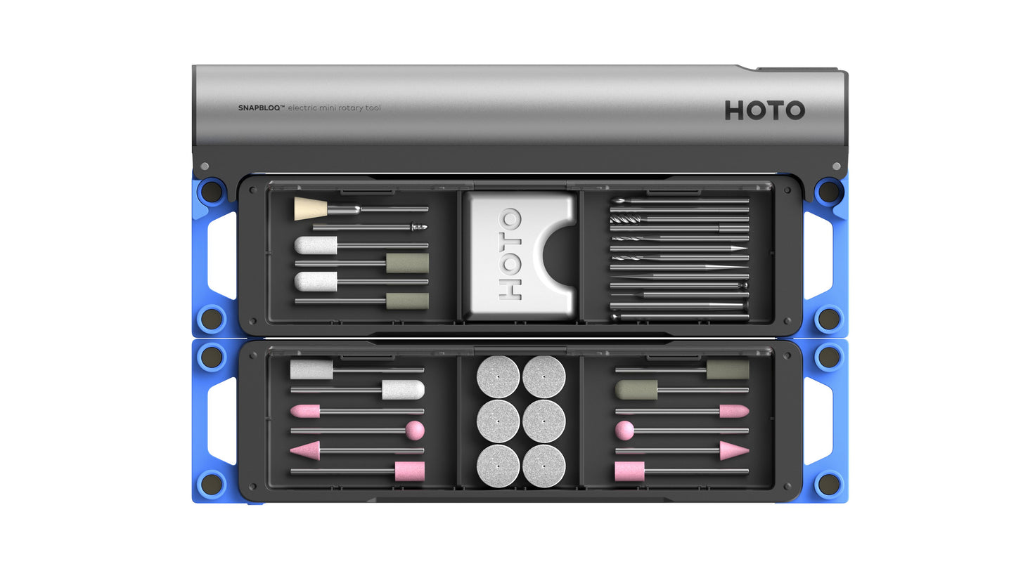 HOTO SNAPBLOQ™ R-A04 Electric Mini Rotary Tool Kit (38-Piece)