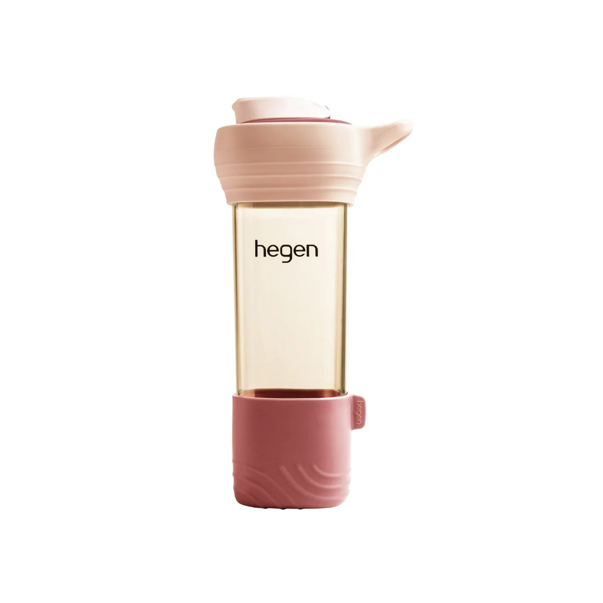 Hegen PCTO™ 450ml/15oz Lifestyle Bottle PPSU with Loop and Boot (Pink Rosette)