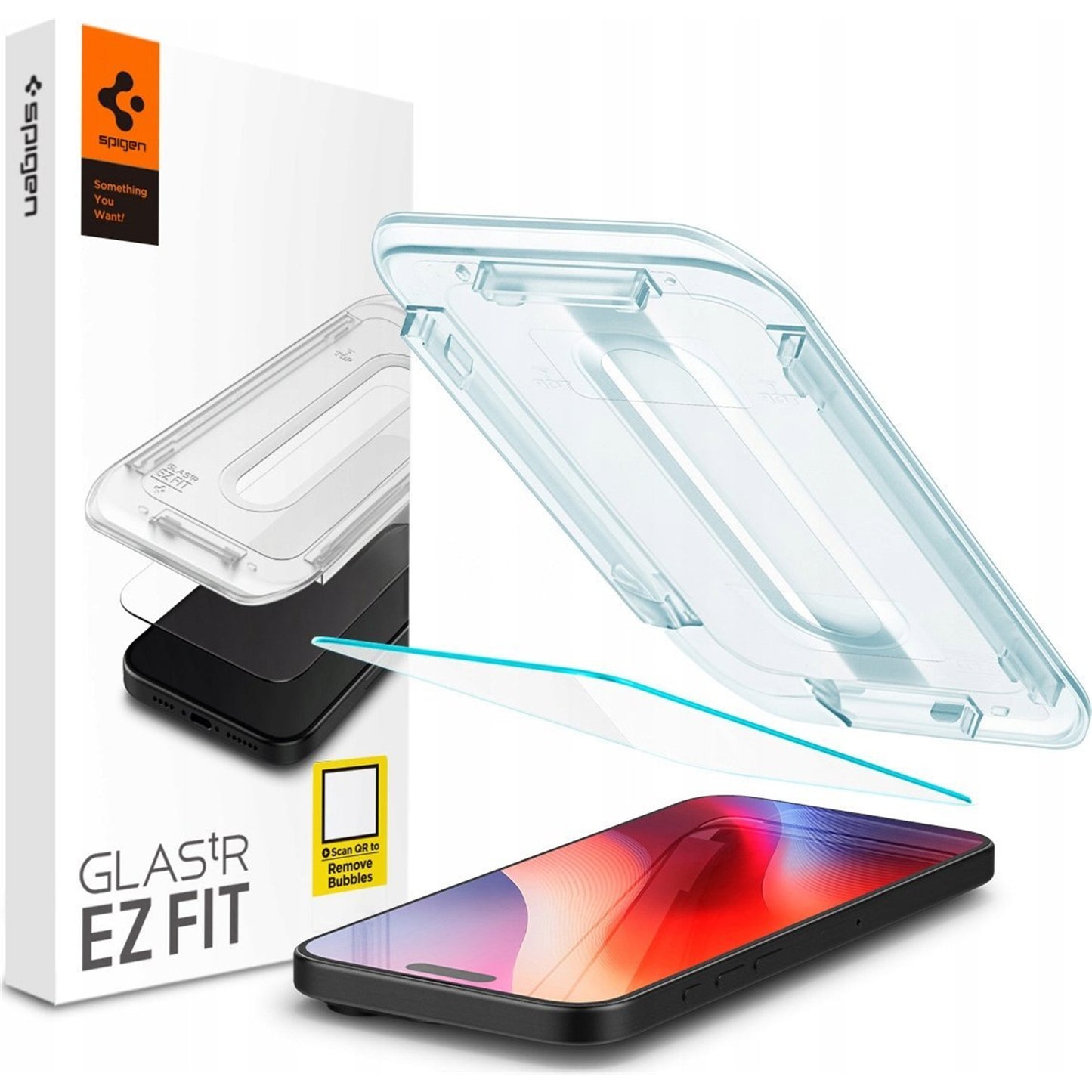 Spigen iPhone 16 Pro Tempered Glass EZ Fit AGL07935