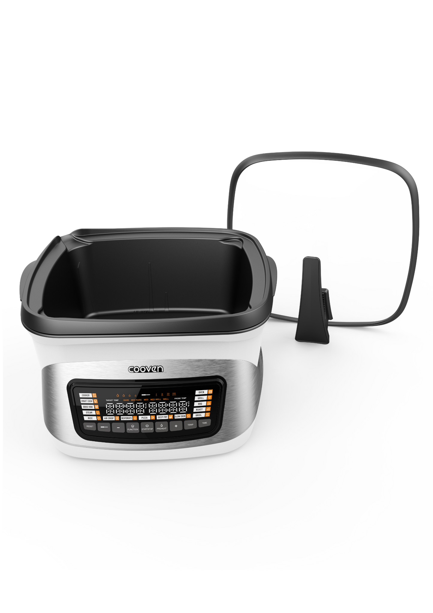 Cooven Food Engine + Grill Pot Bundle (White)