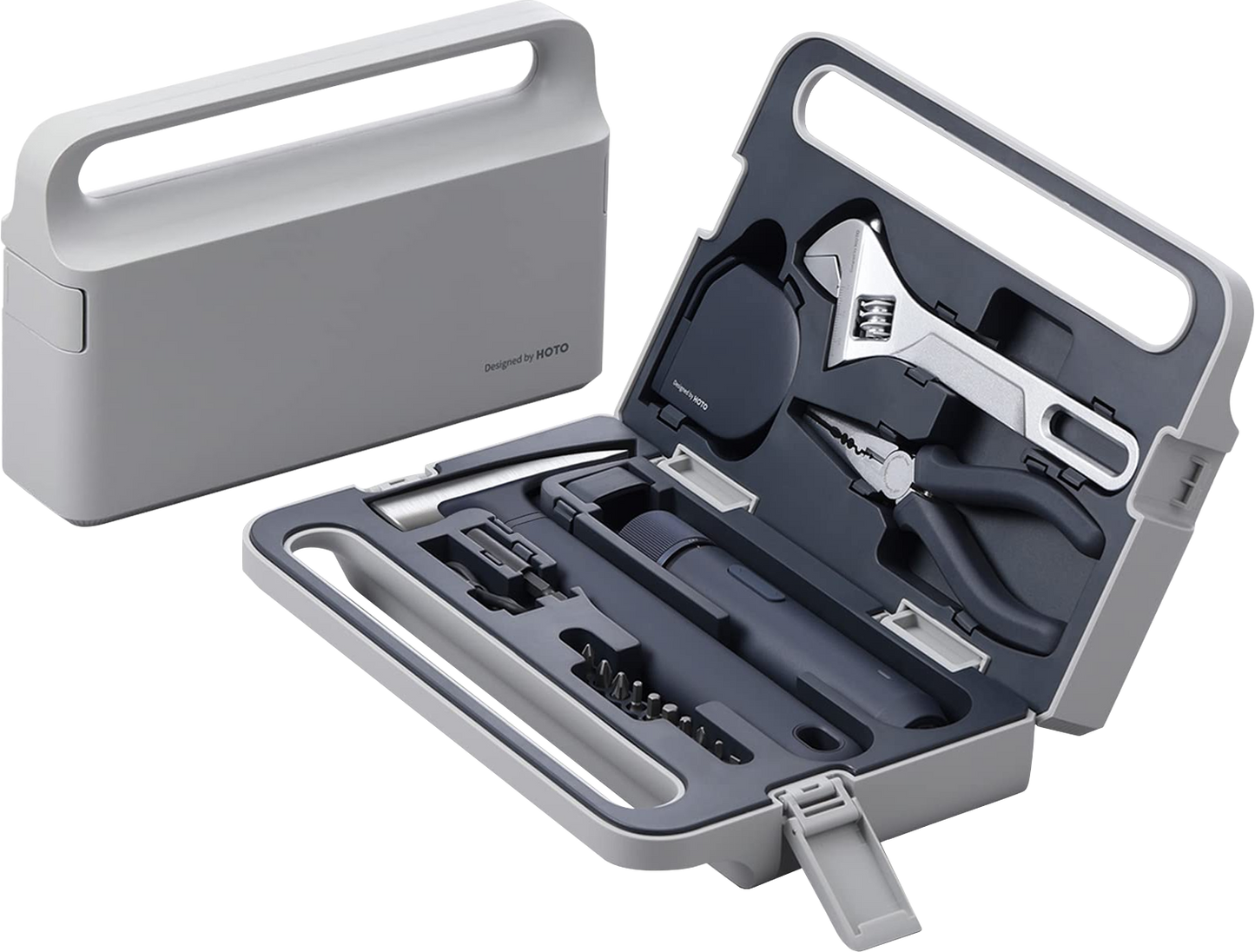 HOTO 3.6V Screwdriver Tool Set (Grey)