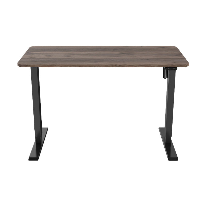 Omnidesk Essential Electric Height-Adjustable Desk (Oak Table Top with Black Legs)