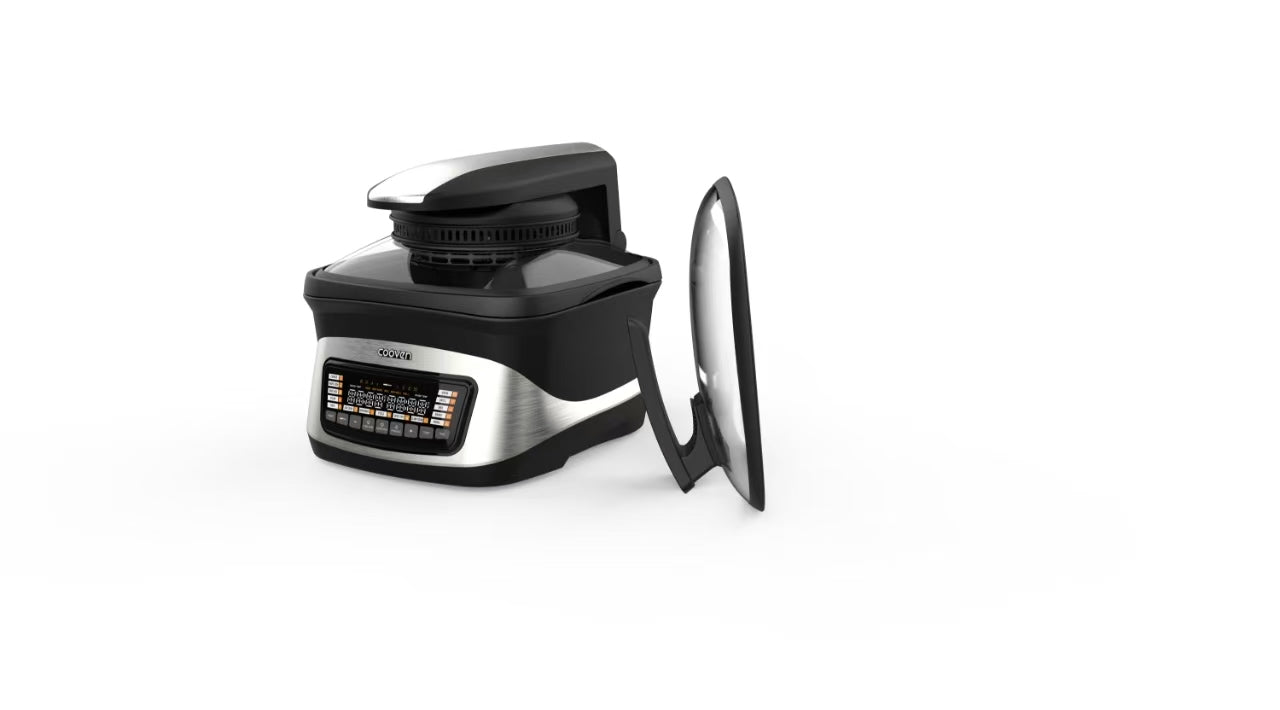 Cooven Food Engine + Grill Pot Bundle (Black)